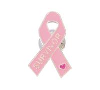 Spilla a forma di nastro per la sensibilizzazione della salute, accessorio alla moda per maglioni e giacche, accessorio per tumori al seno