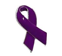 Spilla a forma di nastro per la sensibilizzazione sul cancro al seno, con risvolto, speranza, per raccolta fondi, evento di beneficenza, sensibilizzazione sul cancro al seno, Misura unica, come