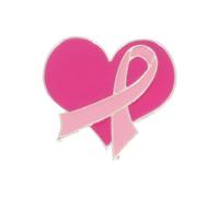 Spilla a forma di nastro per la sensibilizzazione sul cancro al seno, per maglione e colletto, per donne internazionali, per la festa del seno, decorazione per abiti da beneficenza, Misura unica