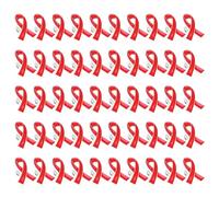 Spilla a forma di nastro per la sensibilizzazione sulla salute, in lega, per la sensibilizzazione sul cancro al seno, spilla, Misura unica, come descritto