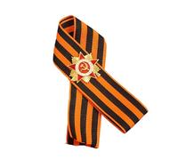 Spilla a forma di nastro StGeorge in onore della storia della guerra, realizzata con materiali in lega robusta, per abiti eleganti, medaglie russe, Misura unica, come descritto