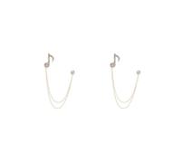 Spilla a forma di nota musicale, decorazione con strass, per maglione, camicia, regalo, dorata, 2,8 cm, 2.8cm, Plastica, come descrizione