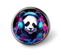 Spilla a forma di orso panda kawaii, spille rotonde, spille identificative, spille a bottone per cappelli, giacche e decorazioni.