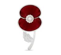 Spilla a forma di papavero, decorazione per il giorno della memoria, per commemorare i veterani, per non dimenticare