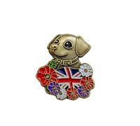 Spilla a forma di papavero viola con scritta "Lest We Forget Remembrance Day", idea regalo per veterani