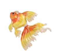 Spilla a forma di pesce artigianale in lega di gioielli a goccia con dettagli a due vie abbigliamento accessorio idee regalo ciondolo pesce alla moda, Misura unica, come descritto