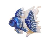 Spilla a forma di pesce artigianale in lega di gioielli a goccia con dettagli a due vie abbigliamento accessorio idee regalo ciondolo pesce alla moda, Misura unica, come descritto