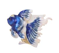 Spilla a forma di pesce dorato in lega di gioielli smaltati a goccia Disegni a due vie da indossare per le donne regalo accessori per abbigliamento per feste realistici pesci, One Size, come descritto