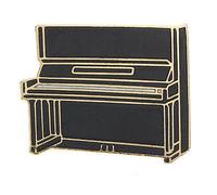 Spilla A Forma Di Pianoforte Miniblings Strumento Nero Mini
