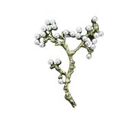 Spilla a forma di pianta unica, bellissima spilla in lega, accessorio alla moda, adatta per abbigliamento e borse, spilla vintage a forma di pianta, Misura unica, come descritto