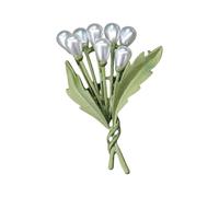 Spilla a forma di pianta unica, bellissima spilla in lega, accessorio alla moda, adatta per abbigliamento e borse, spilla vintage a forma di pianta, Misura unica, come descritto