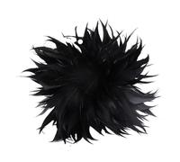 Spilla A Forma Di Piuma Spille con fiori di piume for donne, eleganti spille da bavero, festa for matrimoni, gioielli e accessori(Black)