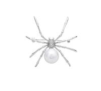Spilla a forma di ragno carino corpetto di perle sciarpa da sposa decorativa spilla per regalo da donna regali di compleanno bianchi colore: bianco, dimensioni: 5x4 cm molto pratico e popolare Conveni