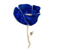 Spilla a forma di rosa alla moda con fiore distintivo decorativo accessorio per abbigliamento sicuro per l'uso quotidiano evento formale Pin in lega a forma di rosa, One Size, come descritto