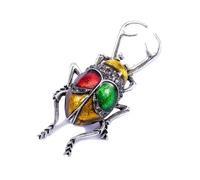 Spilla a forma di scarabeo, gioiello da donna in colori gioiello