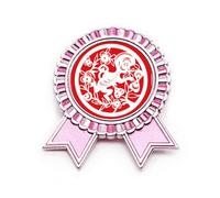 Spilla a forma di scimmia, con scritta in lingua inglese "China Zodiac Art", Medio, Metallo