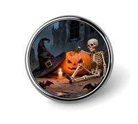 Spilla a forma di secchiello di zucca, spilla decorativa carina per donne, spille da bavero da uomo per abiti, spille alla moda per cappelli, zaini, borse, giacche, camicie, risvolti di abiti - Circ