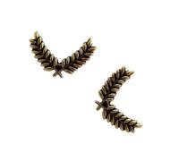 Spilla a forma di spighe di grano in lega artigianale elegante spilla da bavero in lega accessori per gioielli per le donne leggera spilla da bavero, Misura unica, come descritto