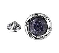 Spilla a forma di spilla da regalare, brillante, estetica, rotonda, per zaini, cappelli, borse, 1.7cmx1.7cm, Plastica, come descrizione