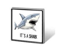 Spilla a forma di squalo con scritta "It's A Shark personalizzata" per cravatta, abiti, accessori per matrimoni e compleanni, per uomini