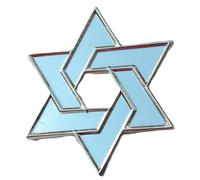 Spilla a forma di stella di David, spilla a forma di scudo esagonale ebraico Magen ebraico