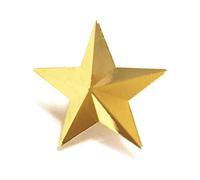 Spilla a forma di stella per il 4 luglio Memorial Day Veterans Day Celebration Labour Theme Party Costumi Decorazioni Star Badge Pin Wallet Decoration