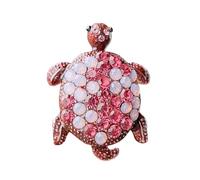 Spilla a forma di tartaruga, in lega robusta, alla moda, per donne e bambini, stile cartone animato, One Size, come descritto