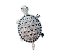 Spilla a forma di tartaruga, in lega robusta, alla moda, per donne e bambini, stile cartone animato, One Size, come descritto
