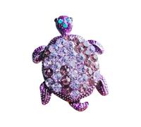 Spilla a forma di tartaruga, in lega robusta, alla moda, per donne e bambini, stile cartone animato, One Size, come descritto