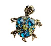 Spilla a forma di tartaruga, spilla a forma di cappello a forma di animale da donna, spilla decorativa per gioielli, spilla smaltata con strass per borsa, Refer to description, Metallo, Unisex