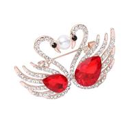 Spilla a forma di uccello con strass unici eleganti accessori per feste eleganti spille a forma di animale in lega per migliorare il vestito spilla di cristallo per le donne, One Size, come descritto