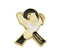 Spilla a forma di uccello della pace leggera in lega gioielli perfetti per viaggiare pendolarismo stile versatile decorazione per uccelli per matrimoni, Taglia unica, come descritto