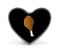 Spilla a forma di zampe di pollo, carina, a forma di cuore, da appendere al risvolto, gioiello decorativo per vestiti, cappelli e borse.