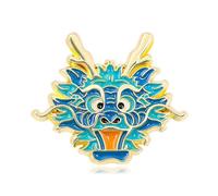 Spilla a forma di zodiaco cinese Dragon Lapel Pins Gioielli Per Le Donne A Tema Elegante Accessorio Gioielli Di Moda Per Le Donne