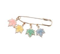 Spilla a forma di zucca di tacchino del Ringraziamento con foglia d'acero smaltata spilla da bavero per il Ringraziamento autunno gioielli, Metallo, Nessuna pietra preziosa