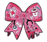Spilla a forma strumento benessere dei cartoni animati per infermieri Accessorio elegante in lega gioielli per abiti quotidiani Spilla da bavero da dottoressa giocosa
