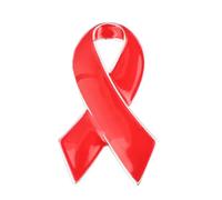 Spilla a nastro, spilla con nastro rosso, spilla per la consapevolezza dell'HIV AIDS, per la tubercolosi, per eventi di beneficenza