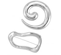 Spilla a spirale per le donne oro grosso turbinio pin argento spirale spilla dichiarazione spille minimaliste spille moda dichiarazione gioielli accessori
