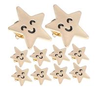 Spilla a Stella Cinque Punte in Lega, 10 Pezzi per Celebrazioni Estive | Lapel Pin Patriottico, per Revers di Giacca e Cappelli, Accessorio Versatile per Festa Nazionale