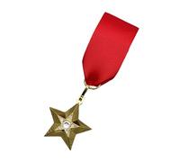 Spilla a stella del leader ' Sovietica, elegante design in lega, lunghezza 4 cm, medaglia per appassionati storia e per presentare spilla rango, distintivo in metallo retrò,