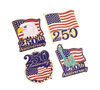 Spilla a tema 250° anniversario patriottica da collezione, perfetta per regali ed eventi, spilla regolabile