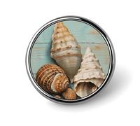 Spilla a tema conchiglia/oceano, nautica, da spiaggia, per zaino, giacca, idea regalo.
