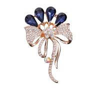 Spilla a tema floreale con strass multifunzionali, gioielli accentati per elevare qualsiasi insieme, adatta per varie occasioni, spilla ispirata al pizzo, One Size, come descritto