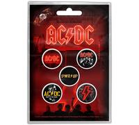 Spilla - Ac/dc: Pwr-up Button Badge Pack