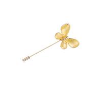 Spilla Accessori Semplice Moda Farfalla Fatta a Mano Olio Sciarpa Fibbia Corpetto Personalità Cappotto Spilla Cardigan Decorazione del vestito (Color : Gelb, Size : 3.8 * 2.6cm)