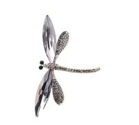 Spilla alla con libellule con scintillanti Spilla animale per le donne Accessorio in scintillante con libellule retrò