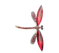 Spilla alla con libellule con scintillanti Spilla animale per le donne Accessorio in scintillante con libellule retrò