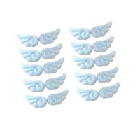 Spilla alla moda a forma di ala d'angelo, morbida spilla decorativa per abbigliamento, accessori, borse, cappelli, sartoria artigianale con ala, One Size, come descritto