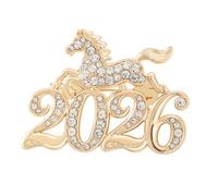 Spilla alla moda a forma di animale con strass cavallo per uomini e donne abbigliamento gioielli per uso quotidiano spilla in lega, One Size, come descritto