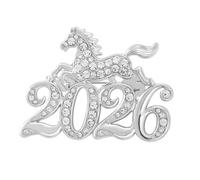 Spilla alla moda a forma di animale con strass cavallo per uomini e donne abbigliamento gioielli per uso quotidiano spilla in lega, One Size, come descritto